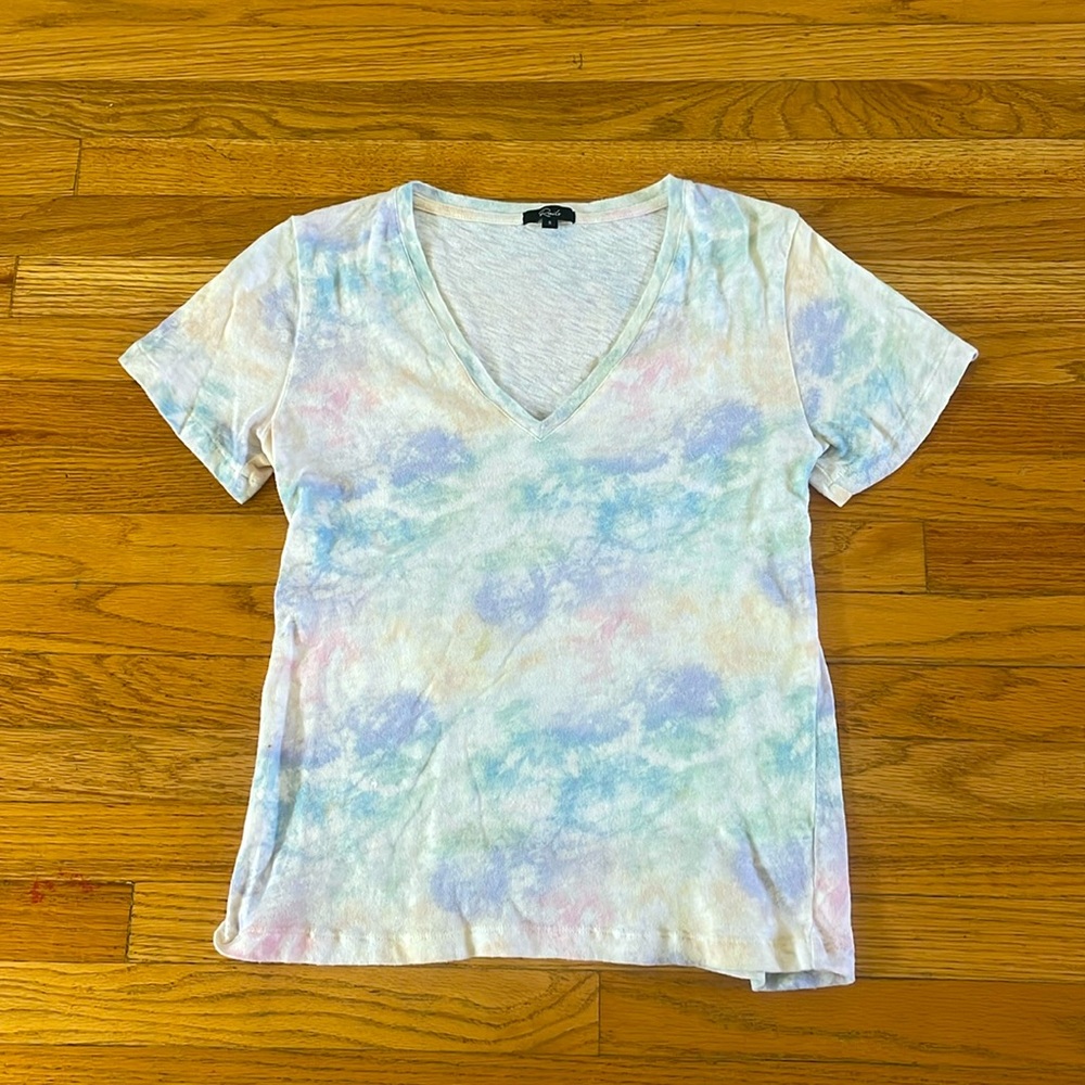 Rails tie-dye v-neck tee